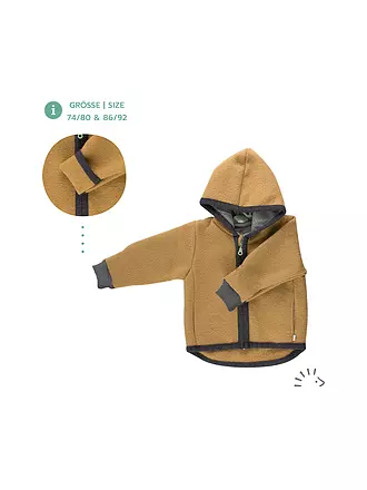 POPOLINI | Baby Wollwalk Jacke | gelb