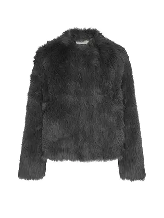 PRIDE TO BE | Jacke in Felloptik DANJA | grau