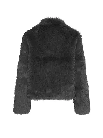 PRIDE TO BE | Jacke in Felloptik DANJA | grau