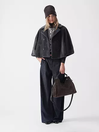 PRIDE TO BE | Jacke in Felloptik DOLORES | grau