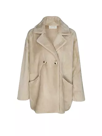 PRIDE TO BE | Jacke in Felloptik HEDA | beige