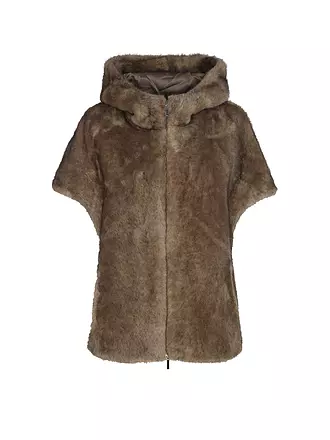 PRIDE TO BE | Jacke in Felloptik HOLA | braun