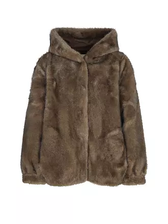 PRIDE TO BE | Jacke in Felloptik HOVY | braun