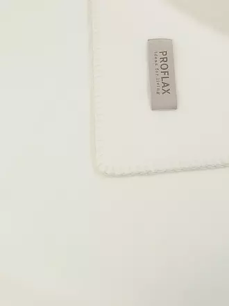 PROFLAX | Wohndecke - Plaid 160x200cm Secret Ecru | lila