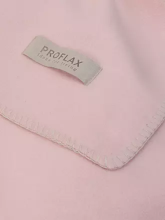 PROFLAX | Wohndecke - Plaid SECRET 160x200cm Rose | hellblau