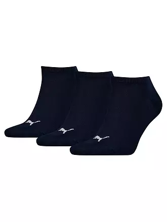 PUMA |  Sneakersocken 3er Pkg blue/grey melan | blau