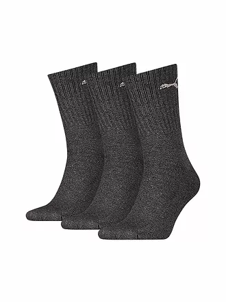 PUMA |  Sportsocken 3er Pkg black | grau