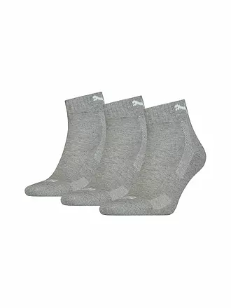 PUMA | Quarter Socks 3-er Pkg. black | grau