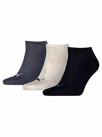 PUMA | Sneakersocken 3-er Pkg. navy grey blue | blau