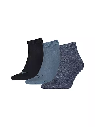 PUMA | Sneakersocken 3-er Pkg. navy grey blue | blau