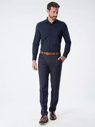 PURE | Jerseyhemd Slim Fit | schwarz