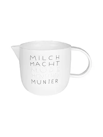 RAEDER | DINING Breakfast Milchkännchen Milch macht müde 250ml | weiss