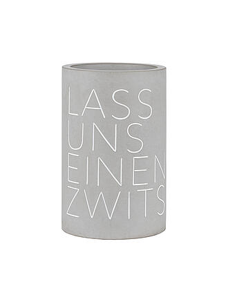 RAEDER | Flaschenkühler Lass uns einen Zwitschern | grau