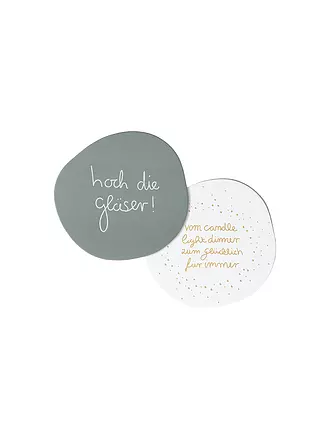 RAEDER | Glasuntersetzer Set 6tlg. Love&Wine | bunt