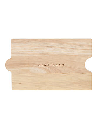 RAEDER | Schneidebrett 25x15cm GEMEINSAM Braun | beige