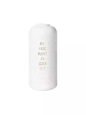 RAEDER | Vase DIE LIEBE BLÜHT 14x30cm | weiss