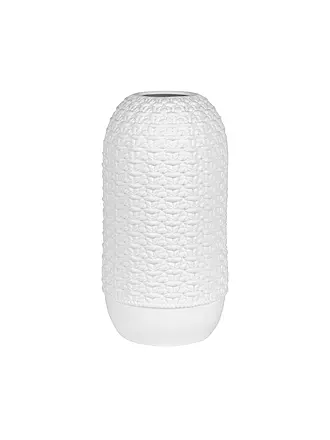 RAEDER | Vase STRICK 13,5x26cm Gross | weiss