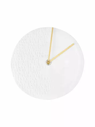 RAEDER | Wanduhr 18cm NIMM DIR ZEIT | weiss