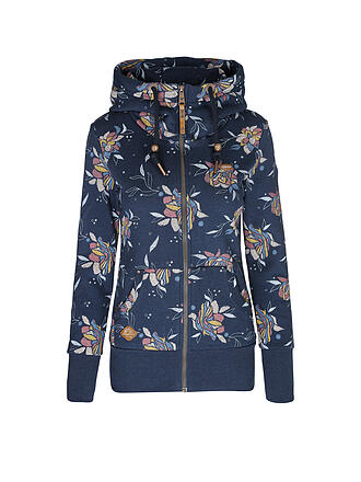 RAGWEAR | Sweatjacke NESKA FLOWER | weiss