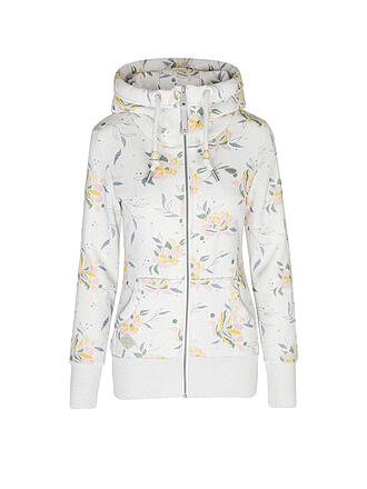 RAGWEAR | Sweatjacke NESKA FLOWER | weiss