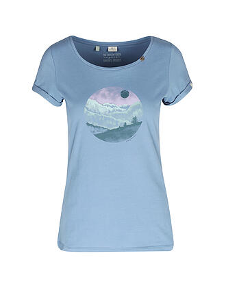 RAGWEAR | T-Shirt FLORAH MOUNTAINS | hellgruen