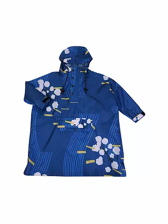 RAINKISS | Kinder Regenjacke - Regenponcho Digi Spring | blau