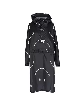 RAINKISS | Regenjacke - Regenponcho Black Polka | schwarz