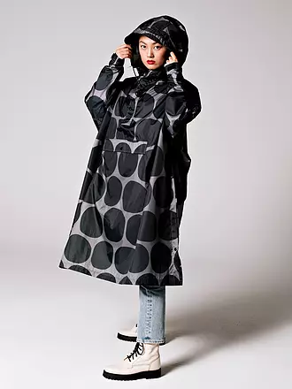 RAINKISS | Regenjacke - Regenponcho Black Polka | bunt