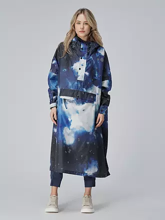 RAINKISS | Regenjacke - Regenponcho Digi Spring Camo | dunkelblau