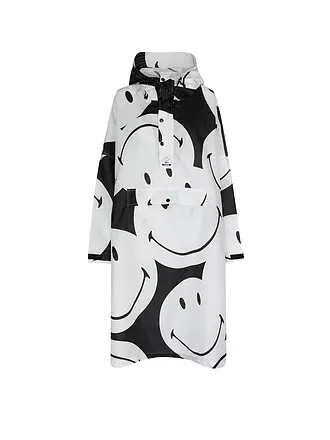 RAINKISS | Regenjacke - Regenponcho RETRO SMILEY | weiss