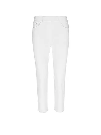 RAPHAELA BY BRAX | Jeans Slim Fit 7/8 LAVINA FRINGE | weiss