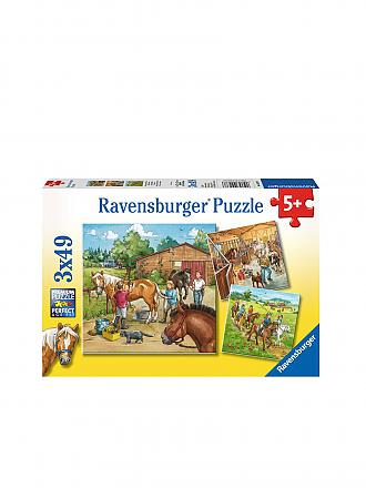 RAVENSBURGER | Kinderpuzzle - Mein Reiterhof 3x 49 Teile | keine Farbe