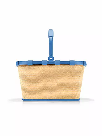 REISENTHEL | Einkaufskorb - Carrybag Raffia Blue | schwarz