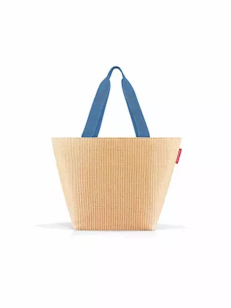 REISENTHEL | Tasche - Shopper Medium Raffia Blue | schwarz