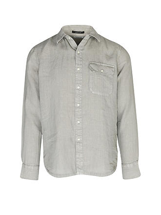 REPLAY | Leinenhemd Regular Fit | grau