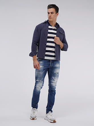 REPLAY | Leinenhemd Regular Fit | blau