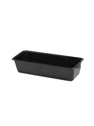 RIESS | Emaille Brotbackform Profi 35x14cm schwarz | schwarz