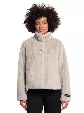 RINO&PELLE | Jacke in Felloptik VIE | dunkelrot