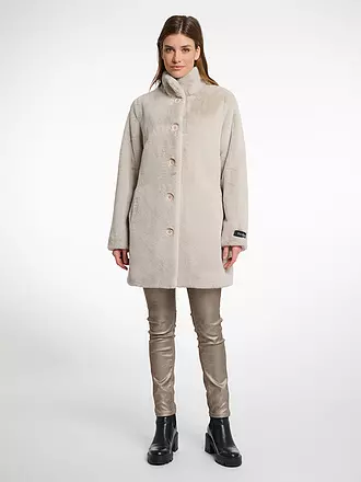 RINO&PELLE | Mantel in Felloptik NONNA | creme