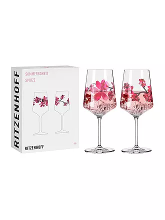 RITZENHOFF | Aperitifglas 2er Set SOMMERSONETT SPRITZ #11 und #12 Ana Vasconcelos | rosa