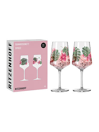 RITZENHOFF | Aperitifglas 2er Set Sommersonett  Ramona Rosenkranz 2022 | rosa