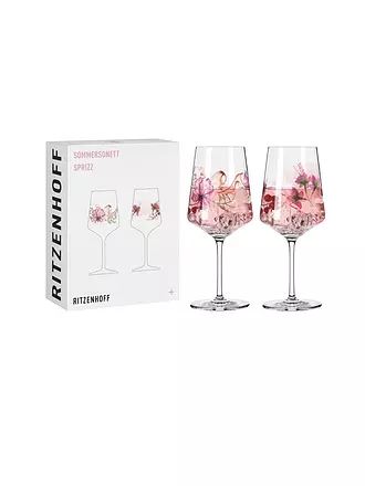 RITZENHOFF | Aperitifglas 2er Set Sommersonett Doro von Rüden/Sonja Eikler 2022 | rosa