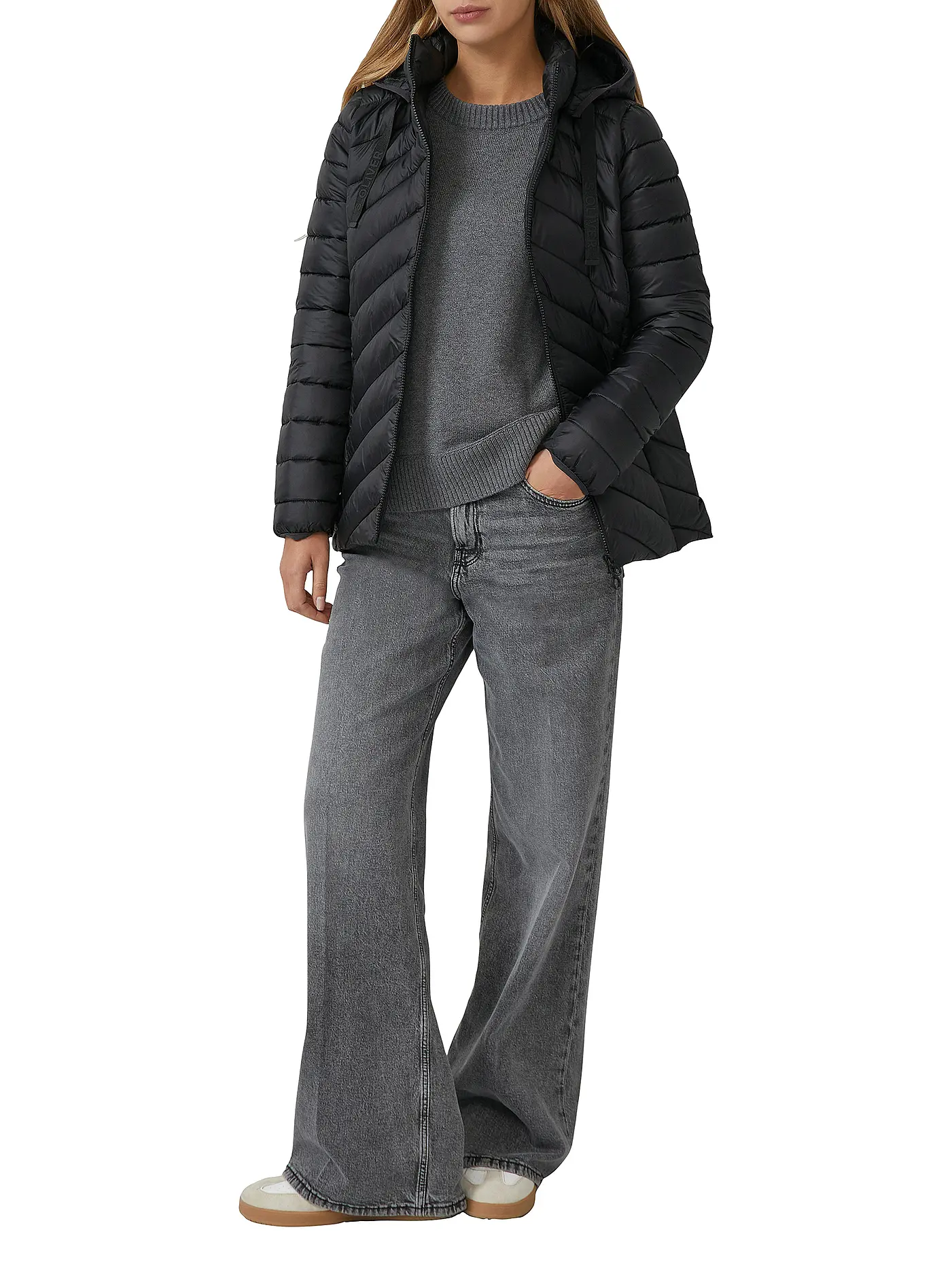 S.OLIVER | Leichtsteppjacke | schwarz