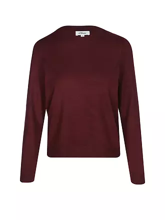 S.OLIVER | Pullover | dunkelrot