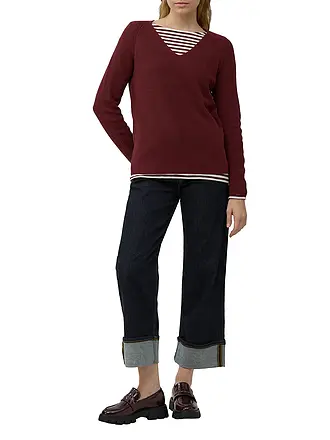 S.OLIVER | Pullover | dunkelrot