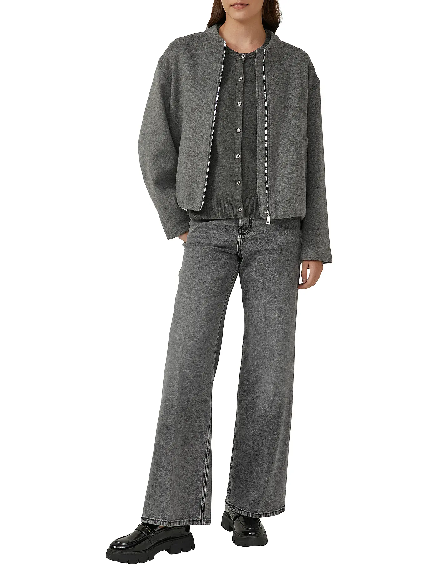 S.OLIVER | Strickjacke | grau