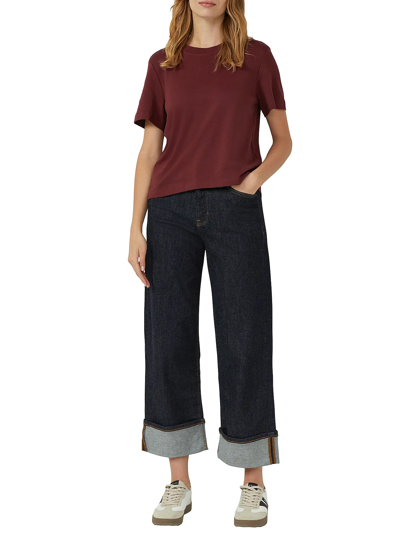 S.OLIVER | T-Shirt | dunkelrot
