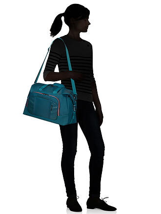 SAMSONITE | Tasche - Reisetasche OVERNIGHTER 48cm petrol print | blau