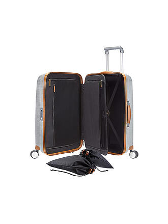 SAMSONITE | Trolley LITE-CUBE DLX SPINNER 55cm (61242 1004 Aluminium) | blau