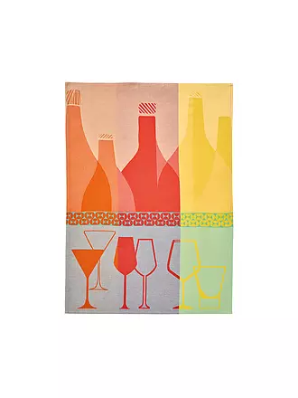 SANDER |  Geschirrtuch BAR 50x70cm Aqua | rot